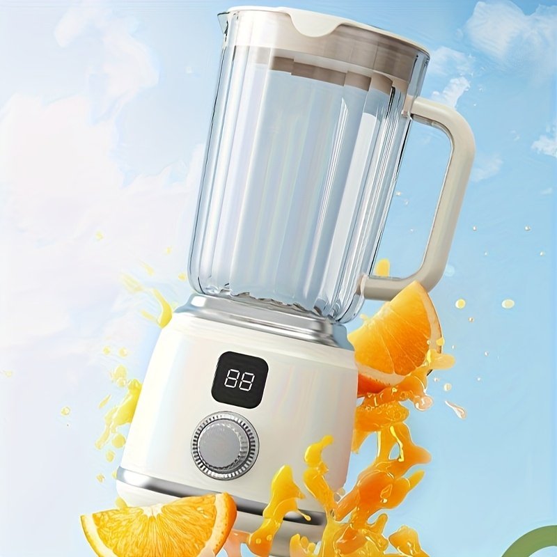 600ml Portable Dual-Speed Juicer: High-Capacity Rechargeable Blender for Gym & Home