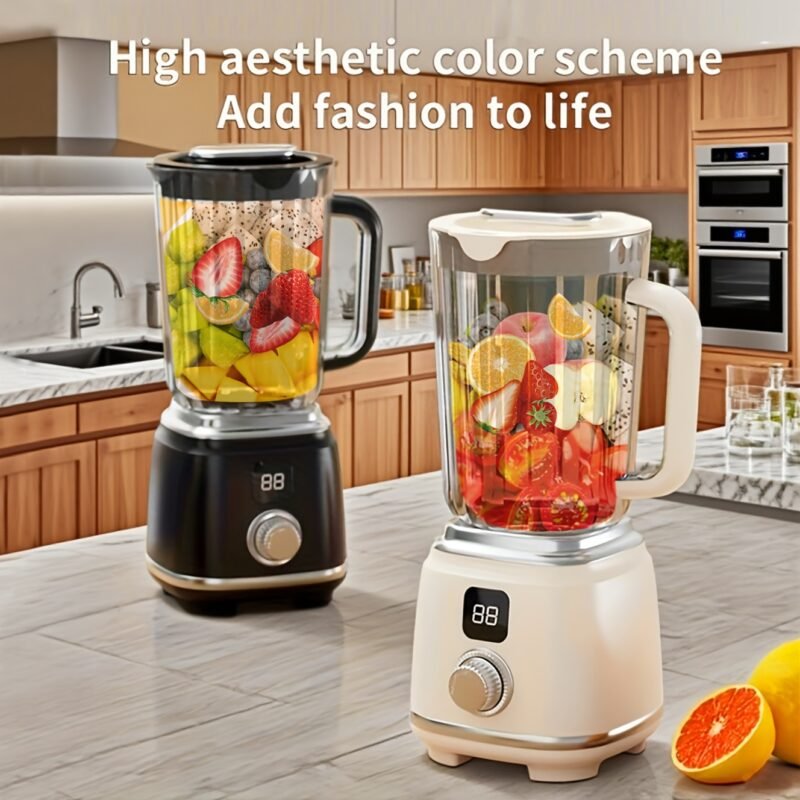 600ml Portable Dual-Speed Juicer: High-Capacity Rechargeable Blender for Gym & Home