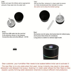 2-in-1 Car Aroma Diffuser & Humidifier: 7-Color LED Sonic Mist for Car, Office & Home