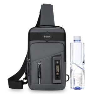 ShiLan Men's Outdoor Chest Bag - Stylish Nylon Crossbody, Casual Multi-Functional Sports Sling with Adjustable Strap (100-1.0cm), Zip Closure, and Multiple Compartments for Daily Commute & Adventures, Crossbody Bag