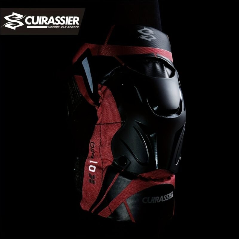 Cuirassier Pro Knee Pads: Reflective Motocross & Motorbike Safety Guards