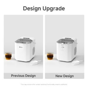 Simplus Ice Maker Household 1.3L Water Tank Compact Design Low Power Automatic Ice Production Self-cleaning Function for Convenience Rapid Ice Production In 7-8 Minutes Compact Size, Multiple Usage Scenarios, Kitchen, Dormitory, Office