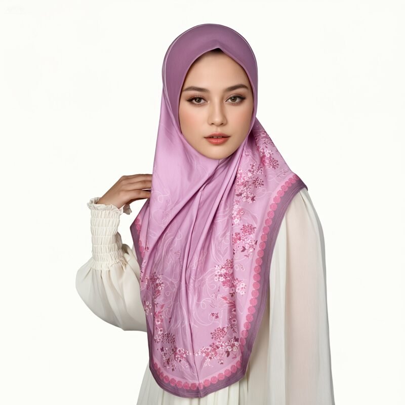 Muslim Headscarf Made of Chiffon Fabric, Offering a Sense of Fashion and Dignity, Suitable for Daily Prayers, with Beautiful Printed Patterns