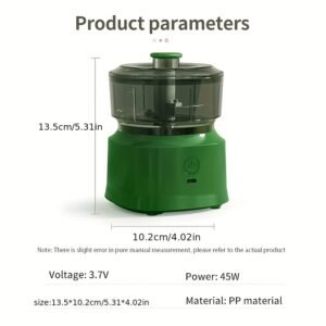 350ml Wireless Electric Food Chopper: Portable 3-in-1 Baby Food Processor & Meat Grinder