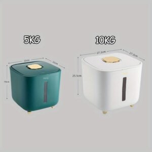 Airtight Rice Storage Box: Moisture-Proof & Insect-Proof Kitchen Grain Container