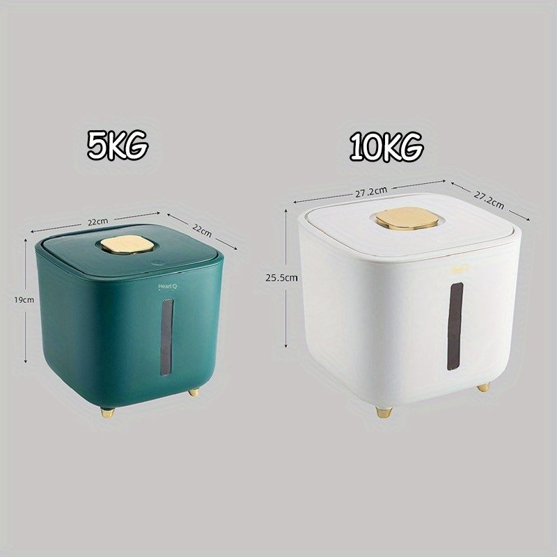 Airtight Rice Storage Box: Moisture-Proof & Insect-Proof Kitchen Grain Container