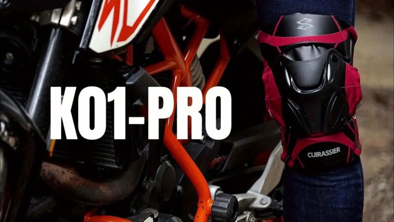 Cuirassier Pro Knee Pads: Reflective Motocross & Motorbike Safety Guards